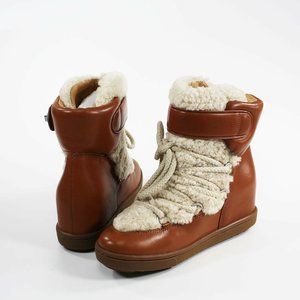 COACH Monroe Shearling Leather Bootie